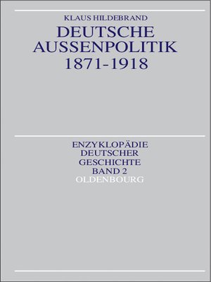 cover image of Deutsche Außenpolitik 1871-1918